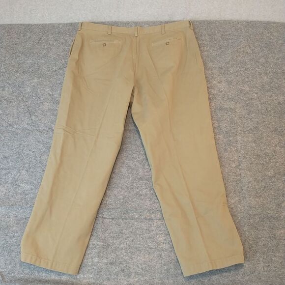 L.L. Bean Fleece Lined Pants Men's 44x32 Beige Straight Leg Natural. - Picture 6 of 9
